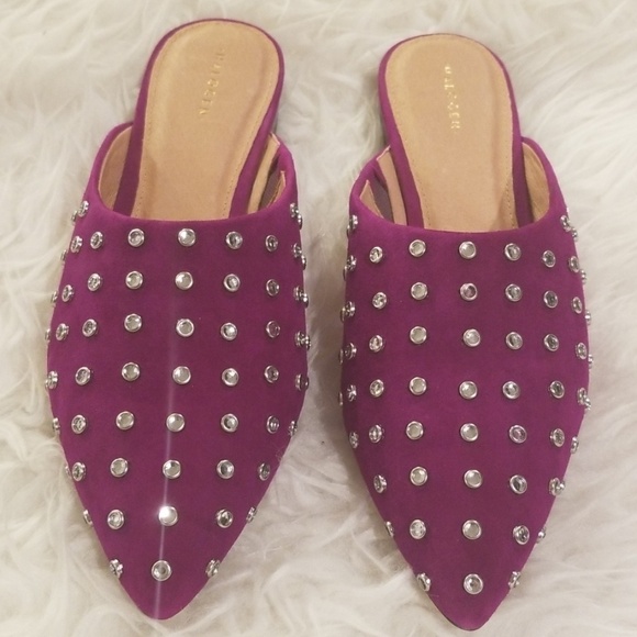 💕HALOGEN💕 Eva Jeweled Point Toe Mules - Picture 7 of 8